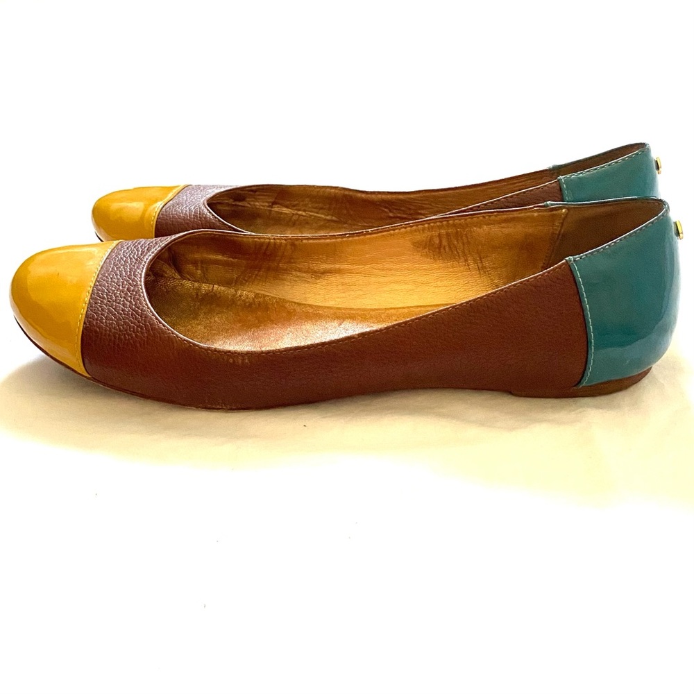 Kate Spade Leather Cap Toe Ballet Flats 8.5